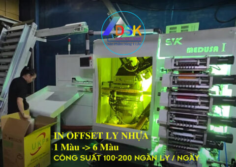 Máy in offset ly nhựa